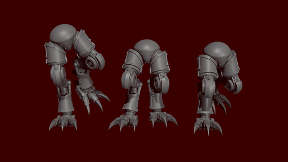 hell's vulture legs Game 3d_printing 40000 miniature sci-fi 3d print model - Mito3D