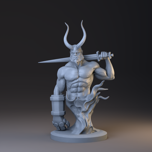 hell boy hellboy 3D print model - Mito3D
