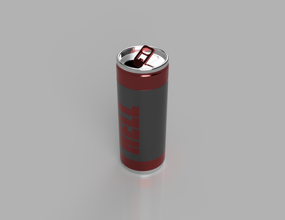 hell energy drink hell energy drink  3d print model - Mito3D