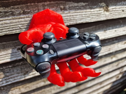 hell hand controller stand hell creepy weird cursed demon scary controller gaming playstation xbox console  3d print model - Mito3D