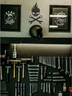 enfer clé mur art crâne mécanicien garage atelier 3d impression stl fichier cool unique 3d print model - Mito3D