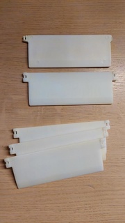 hella - vertical blinds weight plate 127mm slats 3d print model - Mito3D