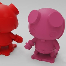 hellboy jeu geek mini de modèle les films plakit purakito jouets 3d print model - Mito3D