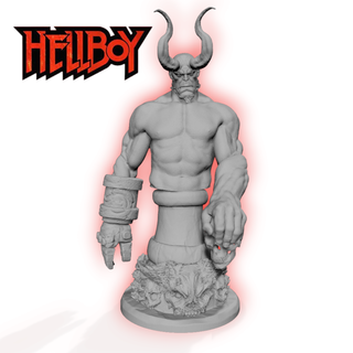 hellboy bust Art movies free action movie hero demon devil hell 3d print model - Mito3D