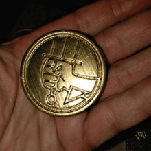 hellboy coin game 3d print model - Mito3D