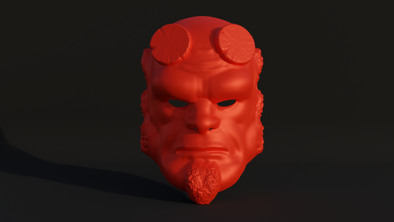 rapaz inferno cosplay cara mascarar 3d impressão modelo filme ossos personagem idéia stl scifi cabeça capacete diabo demônio traje fantasia mascarada vermelho 3d print model - Mito3D