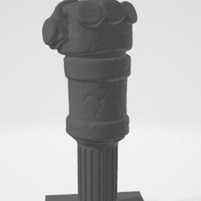 hellboy mão doom escultura 3d stl a arte brinquedos figuras de ação brinquedo crianças sci-fi gratuito 3d print model - Mito3D
