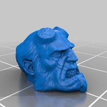 rapaz inferno cabeça esculturas 3d print model - Mito3D