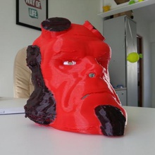 hellboy mask filaflex various suit elastic filament flexible recreus 3d print model - Mito3D