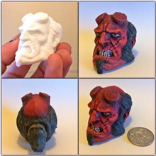 hellboy resculpted Kunst 3d print model - Mito3D