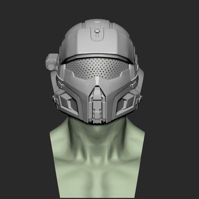 helldivers infiltrator helmet wearable fashion mask 3d print model - Mito3D