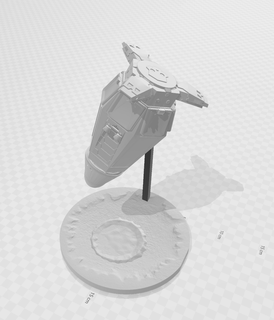 helldivers launch pod Game helldiverspod action si-fi space craft figure crater rocket game 3d print model - Mito3D
