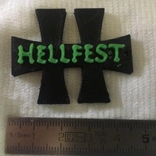 le hellfest trousseau de clés divers 3d print model - Mito3D