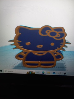 Ciao gattino 3d print model - Mito3D