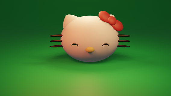 Olá gatinha brinquedo pingente joalheria 3d print model - Mito3D