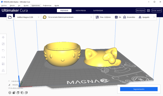 Hola gatito box caja Arte accesorio herramienta sanrio 3d print model - Mito3D