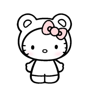hello kitty bear hello kitty teddy bear cute kawaii tender sanrio etc  3d print model - Mito3D