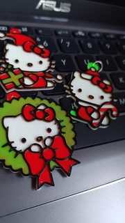 hello kitty christmas key chains Various sanrio 3d print model - Mito3D