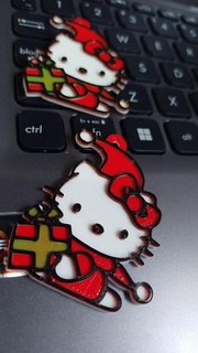 hello kitty christmas keychain Various sanrio 3d print model - Mito3D