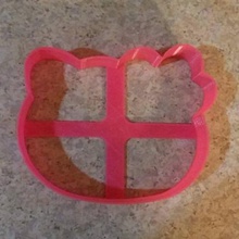 hello kitty cookie cutter home 3d print model - Mito3D