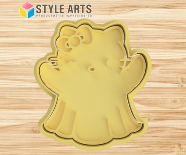 hello kitty ghost cookie cutter - halloween cookies Home hello kitty cutting halloween cookies masses cutter cookies fondant clay porcelain  3d print model - Mito3D