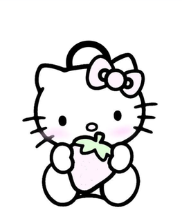 hello kitty keychan strawberry Art teddy bear cute kawaii tender sanrio etc 3d print model - Mito3D