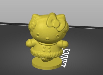 Ciao gattino pattinando ciao Kitty 3d print model - Mito3D