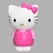hello kitty art la estatuilla juguete 3d print model - Mito3D