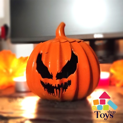 helloween veneno abóbora bruxas brinquedo laranja decoração jackolantern 3d print model - Mito3D