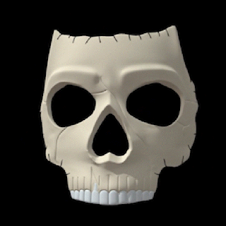 hellowen skull mask - fashion cosplay design party game toy skeleton art costume face masks accessories pop figure sculpt zbrush 3d print model - Mito3D