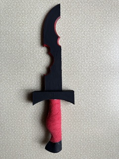 helluva patron armes Millie 39 couteau soutenir cosplay milliers épée bats arme rôle jouer collectionner collecte ventilateur article 3d print model - Mito3D