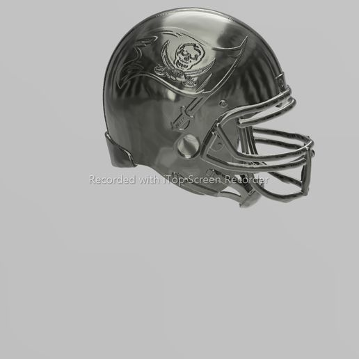 helm tampa bay buccaneers art football 3D print model - Mito3D