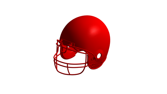 helmet - sport play ball 3d print model - Mito3D