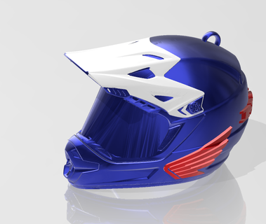 capacete capacete chaveiro motocross corredor mxroad Raposa motocicleta motos mx Red Bull Yamaha Kawasaki ktm aprilia alpinestars stl 3d print model - Mito3D