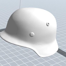 capacete ww1 ww2 militares soldado 3d print model - Mito3D