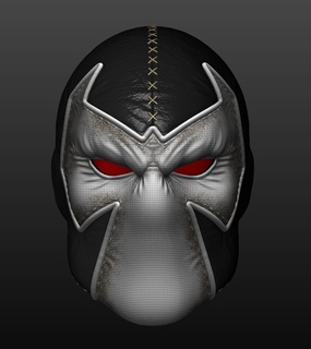 casco perdición batman cosplay airsoft máscara Víspera Santos 3d print model - Mito3D