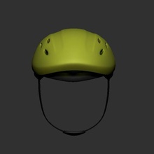 helmet cartoon - bicycle 3d print model - Mito3D