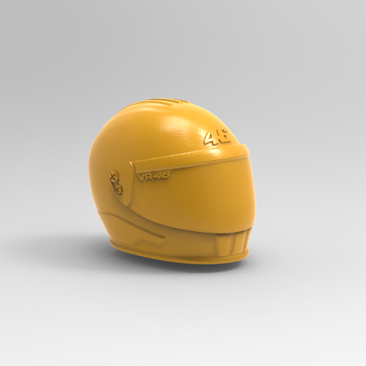 casco classico Valentino rossi 3D print model - Mito3D
