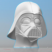 capacete dark vador de star wars a arte darth vader errada preto 3d print model - Mito3D