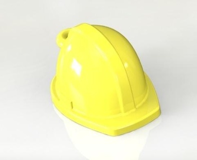 helmet key ring key chain construction helmet security worker keychain helmet construction security  3d print model - Mito3D