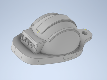 helmet key ring keychain 3d print model - Mito3D