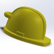 kask anahtarlık anahtar Zincir inşaat güvenlik 3d print model - Mito3D