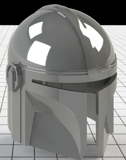 casco mandalorian 3D print model - Mito3D