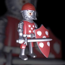 casco medieval cara proteccion personalizado escala figura playmobil juego juguetes Arte juguete cascos Ejército miniaturas casa muñecas 3d print model - Mito3D