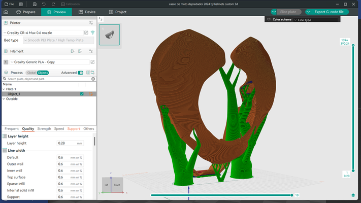 helm motorrad benutzerdefiniert raubtier kunst 3d print model - Mito3D