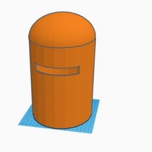 helmet simple 3d print model - Mito3D