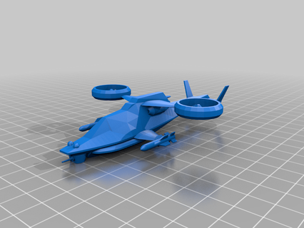 merhaba bilim fi oyun 28mm Uçan göz iplik helikopter juego bilimkurgu uzay gemisi oyuncak 3d print model - Mito3D