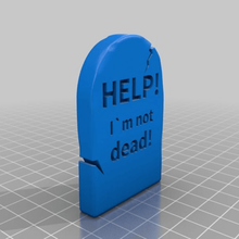 Hilfe ich bin nicht tot verschiedene kundengebundene 3d print model - Mito3D