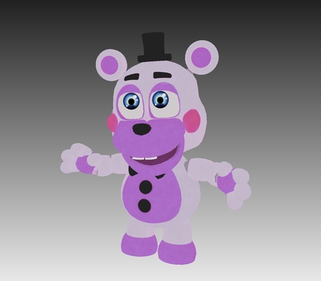 ajudante arte fivenightatfreddys fnaf urso videogame 3d print model - Mito3D