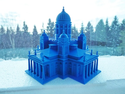 helsinki katedral mimari bina Hıristiyan Ortaçağa ait yapı kilise Avrupa kale Ortodoks aziz dönüm noktası mimar bazilika Finlandiya suomi lutheran 3d print model - Mito3D